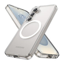 Cargar imagen en el visor de la galería, Funda Transparente Crystal Magnético Para Samsung Serie S25