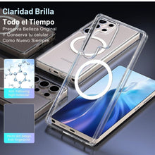 Cargar imagen en el visor de la galería, Funda Transparente Crystal Magnético Para Samsung Serie S25