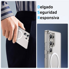 Cargar imagen en el visor de la galería, Funda Transparente Crystal Magnético Para Samsung Serie S25