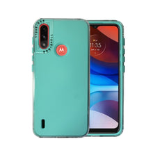 Cargar imagen en el visor de la galería, Funda Rainbow Paint Uso Rudo Doble Capa Para Moto E7 / E7i Power