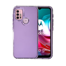 Cargar imagen en el visor de la galería, Funda Rainbow Paint Uso Rudo Doble Capa Para Motorola Mayoreo 10 Pzs