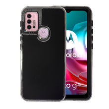 Cargar imagen en el visor de la galería, Funda Rainbow Paint Uso Rudo Doble Capa Para Motorola Mayoreo 10 Pzs