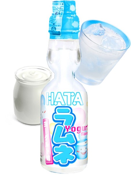 Bebida Ramune Hata Gaseoso Sabor De Yogurt 200ml 5 Botellas – ATTI Funda