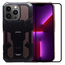 Cargar imagen en el visor de la galería, Funda de Uso Rudo Para iPhone 13 Pro Con Soporte Robot Clip Case