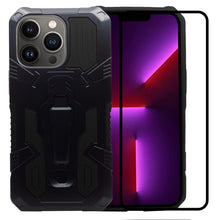 Cargar imagen en el visor de la galería, Funda de Uso Rudo Para iPhone 13 Pro Con Soporte Robot Clip Case