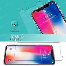 Cargar imagen en el visor de la galería, VIDRIO Templado 5D TOTALMENTE TRANSPARENTE para iPhone X / XS / 11 Pro