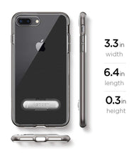 Cargar imagen en el visor de la galería, Funda Spigen Crystal Hybrid Gunmetal Uso Rudo para iPhone 7 Plus / 8 Plus