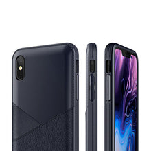 Cargar imagen en el visor de la galería, Funda Vrs Leather Fit Label iPhone XS Max Tpu Case Premium