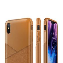 Cargar imagen en el visor de la galería, Funda Vrs Leather Fit Label iPhone XS Max Tpu Case Premium
