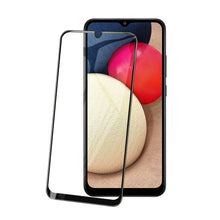 Cargar imagen en el visor de la galería, Vidrio Templado 9D contorno negro 2 piezas de paquete para Samsung Galaxy A02S