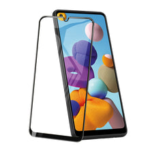 Cargar imagen en el visor de la galería, Vidrio Templado 9D contorno negro 2 piezas de paquete para Samsung Galaxy A21s