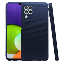 Cargar imagen en el visor de la galería, Funda Rugged Carbon Fibra Flexible Para Samsung A22 4g