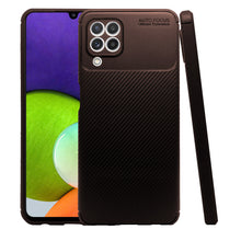 Cargar imagen en el visor de la galería, Funda Rugged Carbon Fibra Flexible Para Samsung A22 4g