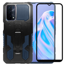 Cargar imagen en el visor de la galería, Funda de Uso Rudo Para OPPO A54 Con Soporte Robot Clip Case Más Mica 9D 2pz