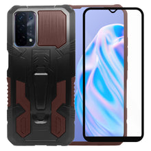 Cargar imagen en el visor de la galería, Funda de Uso Rudo Para OPPO A54 Con Soporte Robot Clip Case Más Mica 9D 2pz