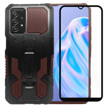 Cargar imagen en el visor de la galería, Funda Uso Rudo Para Samsung Galaxy A52 4G / 5G / A52s Con Soporte Robot Clip Case Más Mica 9D 2pz