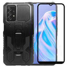 Cargar imagen en el visor de la galería, Funda Uso Rudo Para Samsung Galaxy A52 4G / 5G / A52s Con Soporte Robot Clip Case Más Mica 9D 2pz