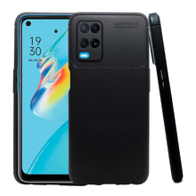 Cargar imagen en el visor de la galería, Funda Rugged Carbon Fibra Flexible Para OPPO A54