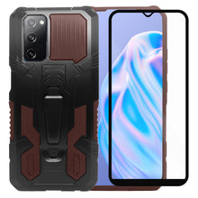 Cargar imagen en el visor de la galería, Funda Uso Rudo Para Samsung Galaxy A72 Con Soporte Robot Clip Case Más Mica 9D 2pz