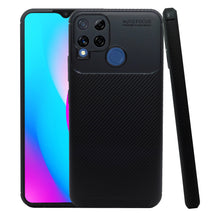 Cargar imagen en el visor de la galería, Funda Rugged Carbon Fibra Flexible Para RealMe C15 Qualcome Edition