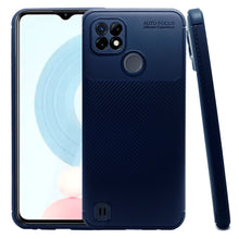Cargar imagen en el visor de la galería, Funda Rugged Carbon Fibra Flexible Para Realme C21