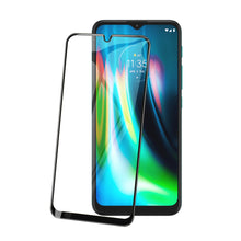Cargar imagen en el visor de la galería, Vidrio Templado 9D contorno negro 2 piezas de paquete para Moto G9 Play