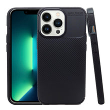 Cargar imagen en el visor de la galería, Funda Rugged Carbon Fibra Flexible Para iPhone 13 Pro