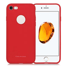 Cargar imagen en el visor de la galería, Funda Protector Silicon Tacto Suave Molan Cano Jelly Case para iPhone 7 / 8 / SE 2020 / SE 2022 con orificio