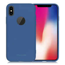 Cargar imagen en el visor de la galería, Funda Protector Silicon Tacto Suave Molan Cano Jelly Case para iPhone X / XS con orificio