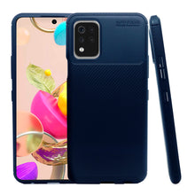 Cargar imagen en el visor de la galería, Funda Rugged Carbon Fibra Flexible Para LG K52 / K62 / Q52