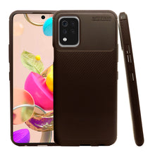 Cargar imagen en el visor de la galería, Funda Rugged Carbon Fibra Flexible Para LG K52 / K62 / Q52