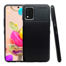 Cargar imagen en el visor de la galería, Funda Rugged Carbon Fibra Flexible Para LG K52 / K62 / Q52