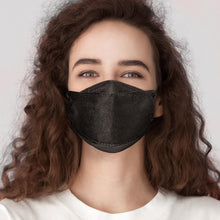 Cargar imagen en el visor de la galería, CUBREBOCAS KF94 NEGRO de 50 Piezas