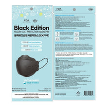 Cargar imagen en el visor de la galería, CUBREBOCAS KF94 NEGRO de 50 Piezas