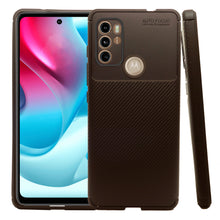 Cargar imagen en el visor de la galería, Funda Rugged Carbon Fibra Flexible Para Moto G60s