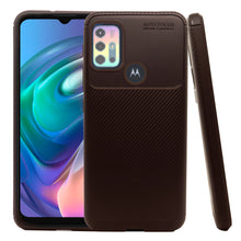 Cargar imagen en el visor de la galería, Funda Rugged Carbon Fibra Flexible Para Moto G10 / G20 / G30