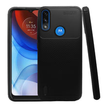 Cargar imagen en el visor de la galería, Funda Rugged Carbon Fibra Flexible Para Moto E7 / E7i Power