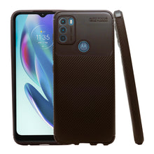 Cargar imagen en el visor de la galería, Funda Rugged Carbon Fibra Flexible Para Moto G50 4G