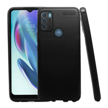 Cargar imagen en el visor de la galería, Funda Rugged Carbon Fibra Flexible Para Moto G50 4G