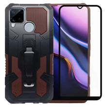 Cargar imagen en el visor de la galería, Funda Uso Rudo Para Realme C15 Con Soporte Robot Clip Case