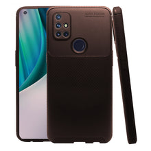 Cargar imagen en el visor de la galería, Funda Rugged Carbon Fibra Flexible Para One Plus Nord N10 5G