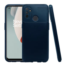 Cargar imagen en el visor de la galería, Funda Rugged Carbon Fibra Flexible Para One Plus Nord N100