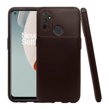 Cargar imagen en el visor de la galería, Funda Rugged Carbon Fibra Flexible Para One Plus Nord N100
