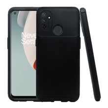 Cargar imagen en el visor de la galería, Funda Rugged Carbon Fibra Flexible Para One Plus Nord N100