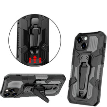 Cargar imagen en el visor de la galería, Funda de Uso Rudo Para LG K52 / K62 / Q52 Con Soporte Robot Clip Case Más Mica 9D 2pz
