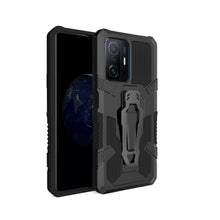 Cargar imagen en el visor de la galería, Funda Uso Rudo Para iPhone 13 Mini Con Soporte Robot Clip Case más mica 9D 2pz