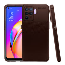 Cargar imagen en el visor de la galería, Funda Rugged Carbon Fibra Flexible Para OPPO Reno 5 Lite