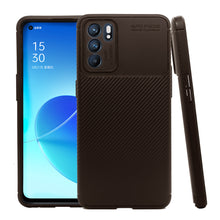 Cargar imagen en el visor de la galería, Funda Rugged Carbon Fibra Flexible Para OPPO Reno 6 5g