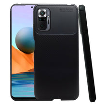 Cargar imagen en el visor de la galería, Funda Rugged Carbon Fibra Flexible Para Xiaomi Redmi Note 10 / 10 Pro