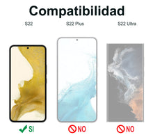 Cargar imagen en el visor de la galería, Mica Cristal 9h Para Samsung S22 S22 Plus S22 Ultra Compatible Con Sensor Raptic